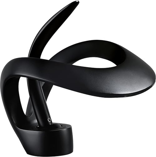 Brass Waterfall Faucet Core Elegant Single Hole Bathroom Vessel Sink Unique Contemporary Vanity for Tall Swan Bathroom Faucet(Black