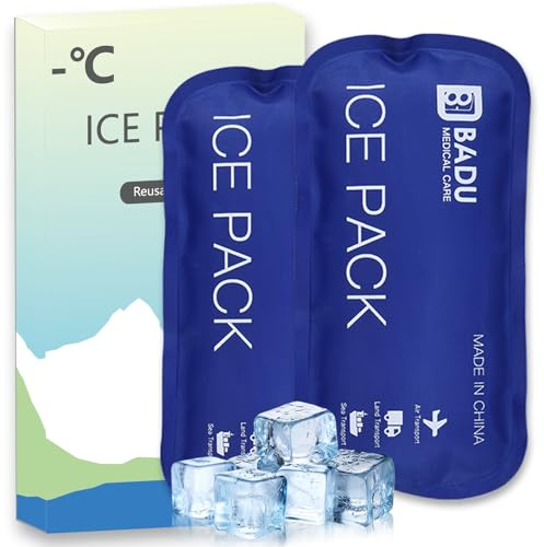 Lot de 2 blocs de glace approuvés par la TSA pour isoline, 180 g x 2, réutilisables de 8 à 24 h, adaptés à la plupart des étuis de voyage de médicaments