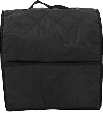 Cubierta de la batidora de pie, cubierta de polvo protectora con accesorios de electrodomésticos de cocina de limpieza de bolsillo para la batidora de cocina (Black)