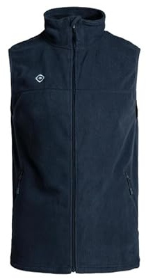 Izas PADRU M VEST Chaleco de Forro Polar con Tejido Perchado y Bolsillos Ventrales. Cuello Alto para Hombre. Ideal para Actividades al Aire Libre