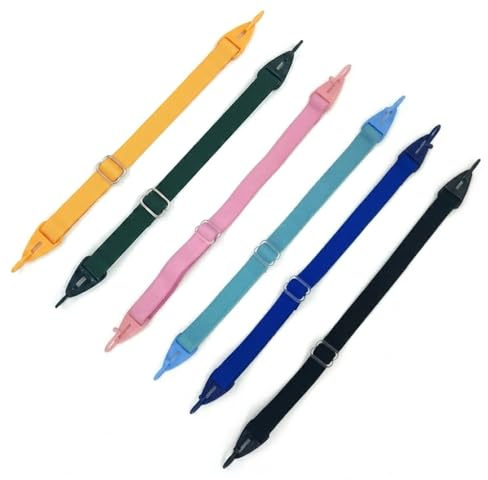 tsejitxin Cordon Lunettes Enfants, 6 Pcs, Corde Réglable, Antidérapant | Idéale pour Sport, Lunettes de Soleil. Confort, Sécurité. Fixe Fermement les Lunettes. pour Enfant & Adulte.