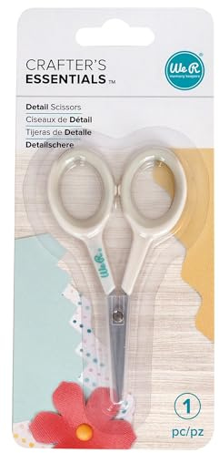 We R Memory Keepers We Detail Scissors-White, Multi-Colour, 18.3 x 8.2 x 1 cm