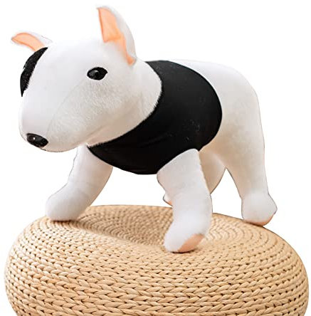 BYNYXI Plüschhund Stehend, 30-35cm Stofftier Kuschelhund Plüschtier Hund wie Echt Plüschtier Gefüllte Jack Russell Terrier Welpe Chihuahua Bulldogge Plüsch Spielzeug für Kinder Jungen Mädchen