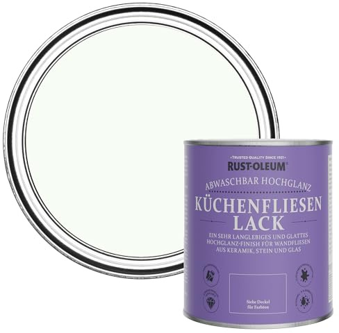 Rust-Oleum White Water-Resistant Kitchen Tile Paint in Gloss Finish - Still 750ml