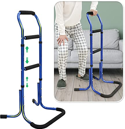 Mybow Chair Stand Assist for Elderly Bed Rails Adults Safety Assist Chair Lift Bed Cane for Seniors Bed Assist Bar Bedside Rail Sit to Stand Lift Bed Railing Portable Mobility Aids Couch Assistance