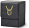 Marsguard MTG Deck Box with 2 card dividers, holds over 100+ single-sleeved cards, PU leather case for TCG(Black) (Black&Purple, 100+)