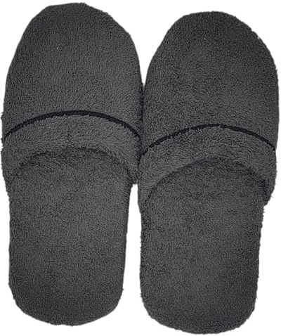 INGROSSO MERCERIE LCF Chaussons pour homme éponge 100 % coton, anti-transpiration, lavables, légers, respirants. Fabrication artisanale italienne, taille 39/43