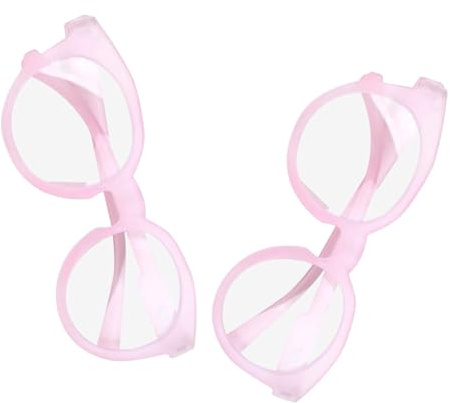BCOATH 2 Piezas Gafas Infantiles Protección Luz Azul Rosa Filtro Uv Antirreflejo para Ordenador Gaming Estudio Uso Digital Segura