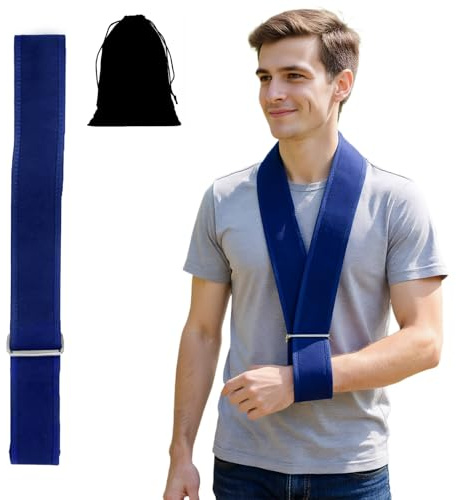 llikknve Arm Sling for Shoulder Injury Broken Wrist, Shoulder Sling for Arm Support, Adjustable Lightweight Support Strap, With Storage Bag
