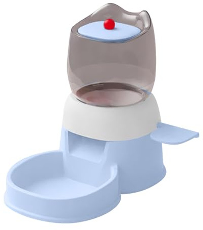 Gcljlmy Distributeur automatique de nourriture pour animaux de compagnie, distributeur automatique de nourriture pour animaux de compagnie, pression pour nourrir, fenêtre visible, nourriture pour chat