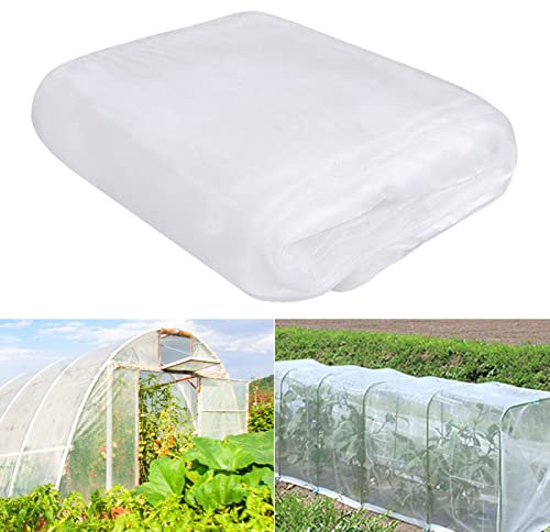 YHmall Rete Zanzariera di Protezione Anti Insetti e Uccelli, da Giardino a Maglia Fine, per Verdure (6mx3m bianco)