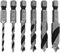 Bestgle Jeu de 6 Foret à Bois Professionnels, Mèches Bois Spiral en Aciers Rapides Tige Hexagonale, Set de Forets Perceuses Hélicoïdaux pour Perçage des Bois et Métaux de Dureté Moyenne et Faible