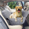 Johnear Autositz Sitzerhöhung für 30kg Mittlere Hunde 2 in 1 Hundebett Auto Reisebett mit 2 Taschen，Hundebett Transporttasche Couch mit Sicherheitsleine 76x52x20cm