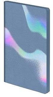 Nuuna Notizbuch A5 | Surface M - Transcendence | 3,5 mm Punktraster | 176 nummerierte Seiten | 120 g Premium-Papier | Recyceltes Denim blau | nachhaltig produziert in Deutschland