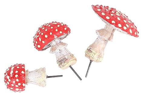 Decorazioni per Funghi Luminosi, Decorazioni da Giardino in Resina Che Si Illuminano al Buio Funghi in Miniatura Micro Luci Paesaggistiche per Vaso di Fiori