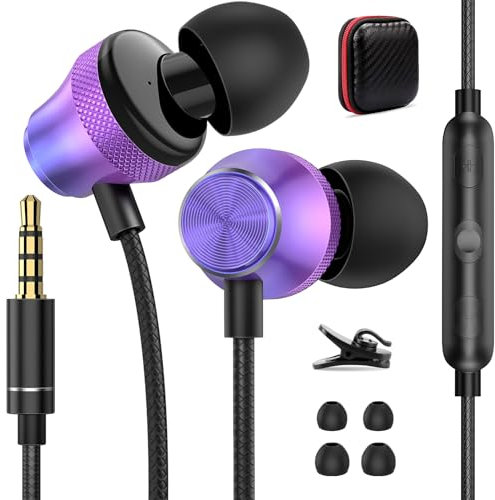Écouteurs pour Redmi Note 13 Pro 13R 12S 5G, stéréo, annulation du bruit, jack audio 3,5 mm, avec câble et microphone pour Xiaomi Poco X6 X5 C65 Samsung Galaxy A15 A23 Oppo A79 Chromebook