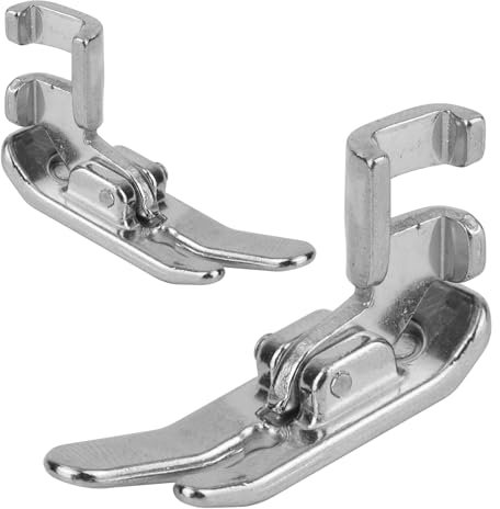 2 Stück Presser Foot Nähmaschinen Nähfuß, Gerade Stich-Nähfuß Nähmaschinen Zubehör Kompatibel mit Singer, Brother, Janome, Juki Nähmaschinen mit Niedrigem Schaft