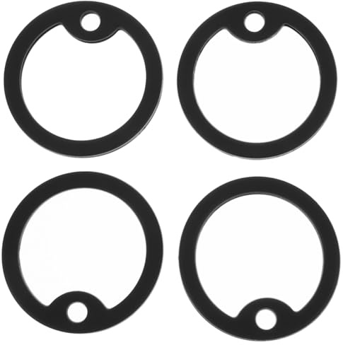 Soimiss 4 StüCk Silikon Hundeschildsbdeckung für MilitäRische Hundemarken GeräUschreduzierung Schutz für Erkennungsmarke Gummi Dog Tag Kantenschutz 1.54X1.54X0.16In