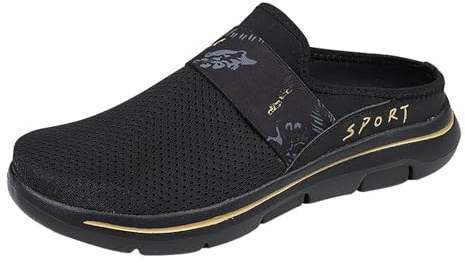 Slip On Scarpe estive da uomo e donna, zoccoli e pantolette estive, ortopediche, suole morbide, per la cura dei diabetici, pantofole chiuse, per attività all'aperto