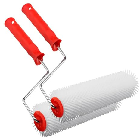 Harewtwy Rullo A Spillo da 9 Pollici A Spillo In Lattice A Pavimento di Autole Livellamento A Spillo per Pavimento Epossidico