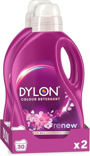 Dylon Blossom Detergent | 30 Wash Loads | Liquid Laundry Detergent for all Coloured Clothes | Pack of 2