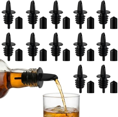12PCS Precise Liquor Pour Spout, Multi-Purpose Bottle Pourer for Alcohol