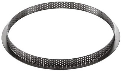 Silikomart - Anello di taglio per torte, in plastica perforata resistente al calore, cerchio per crostate