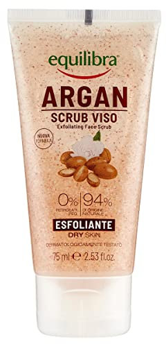 Equilibra Scrub Viso Argan, 75 ml (Confezione da 1)