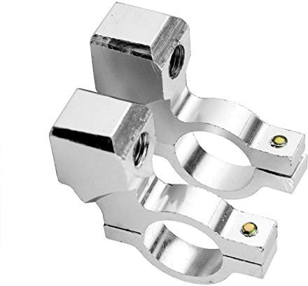 Create idea UNIVERSAL MOTORCYCLE HANDLEBAR MIRROR MOUNT 10MM-7/8 ALUMINUM CLAMP CHROME