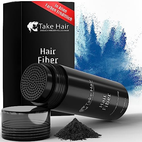 Take Hair Streuhaar für Männer I Hält bei Regen und Wind I 25g Schütthaar zur Haarverdichtung I Hair Fibers I Haarpulver I Streuhaar Männer bei Haarausfall I Haarpuder (Streuhaar Grau)