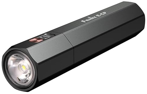 fenix E-CP Taschenlampe 1600 Lumen + Powerbank 5000mAh, E-CP Black, Schwarz