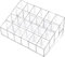 DEARBAG Organizzatore Rossetti 24 Scomparti Porta Trucchi Organizer per Rossetto Trasparente Porta Rossett Acrilico Vassoio Cosmetici per Lucidalabbra, Smalto per Unghie