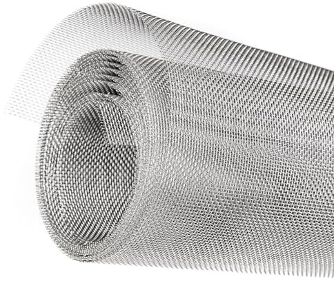 Rouleau de grillage en acier inoxydable 304 - 2,5 m x 300 mm - Maille métallique pour rongeurs - Empêche les souris, les serpents, les frelons et les rongeurs d'entrer - Facile à couper et à installer