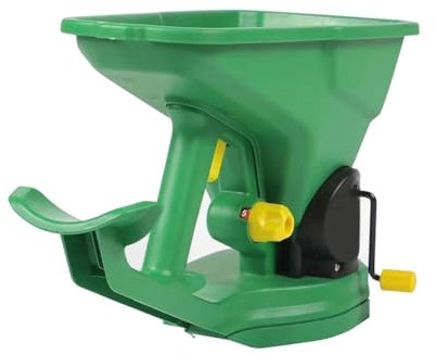 TsoLay Gardener - Esparcidor de semillas de mano de 1,5 l, 5 engranajes, portátil, de ahorro de energía, para césped, sembrador de manivela, duradero, fácil de instalar