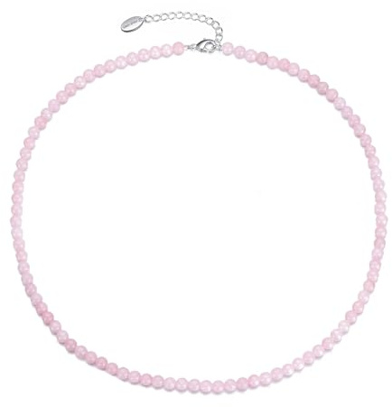Philip Jones Rose Quartz Mini Beaded Gemstone Necklace