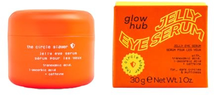 Glow Hub The Circle Slayer Jelly Eye Serum with Vitamin C and Caffeine for Dark Circles and Puffiness 30g