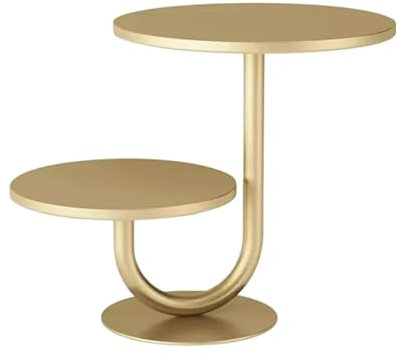 THE LINKING POINT Présentoir à gâteaux à 2 étages – Support à gâteaux doré à 2 étages avec design robuste pour fêtes et événements