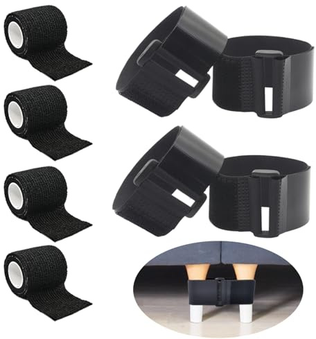 KLUNMA 4P sectional Couch connectors Bands to Make sectional Stay-Easy Install Strap & No Tools Required -Widened Non-Slip Grip-ldeal for 3 Piece Modular Sectional Sofa-Prevents Scratches