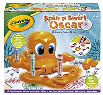 CRAYOLA Spin 'n' Swirl Oscar the Octopus | Place Multiple Pens in Oscars Arms and Watch Him Draw Spiral Art All by Himself!