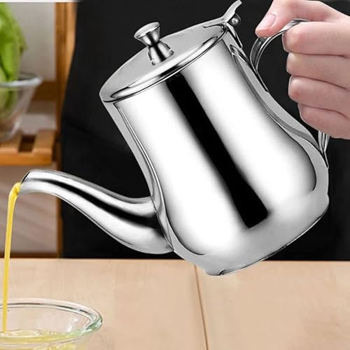 Cucina Barattolo Olio Contenitore Colino Olio Fusto Contenitore Acciaio Inox Per Olio Dispenser Olio Da Cucina Pot Zuppa Di Grasso Filtro Nero Bianco Separatore Olio Da Filtro (Size : E (1000ml))