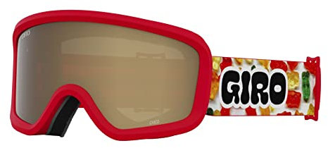 Giro Chico 2.0 Skibrille für Kinder, Jungen und Mädchen, 2-4 Jahre, Gummibärband mit bernsteinfarbener Linse