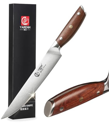 YARENH Filetiermesser, Scharfes Sushi Messer, 20 cm Klinge, Hochwertiger Deutscher Edelstahl, Rostfrei, Langlebig, Ideal Für Japanisches Fisch- und Fleischschneiden