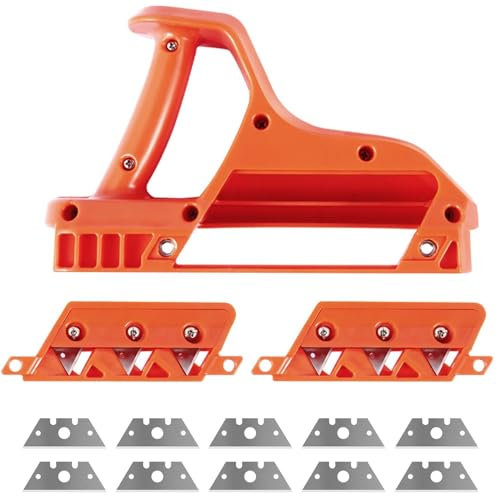 Gipskarton Schnellschneider Messer mit Klinge, Kantenhobel mit drei Klingen, Handhobel, Gipskarton-Fasenfräser mit 45° und 60° Balden Handwerkzeug Schneidwerkzeugen (45° + 60°)