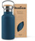 Bambaw Botella térmica 350 ml, Botella agua azul oscuro, Botella agua acero inoxidable niños 350 ml, Botella de agua deportiva, Botella agua niños sin BPA – Azul índigo
