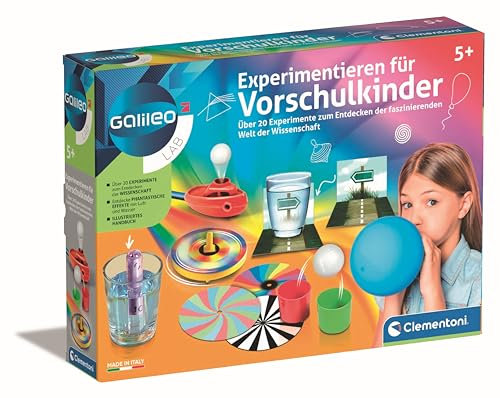 Galileo Lab Experimentierkasten für Vorschulkinder - 20 Wissenschafts-Experimente für Kinder ab 5 Jahren, 59396 von Clementoni
