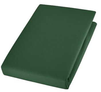 Cotonea Bio Spannbettlaken Edel-Linon Farbe Smaragd-I194 Größe 60x120 cm