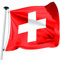 FLAGLY Drapeau suisse de qualité supérieure - 100 x 100 cm - Drapeau en polyester 115 g/m² - Robuste et résistant aux intempéries avec œillets (100 x 100 cm, Suisse)