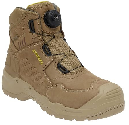 STANLEY Michigan Men's S7 SR HRO FO SC LG, Waterproof, FitGo Lace, Steel Plate, Steel Toe, Safety Work Boot
