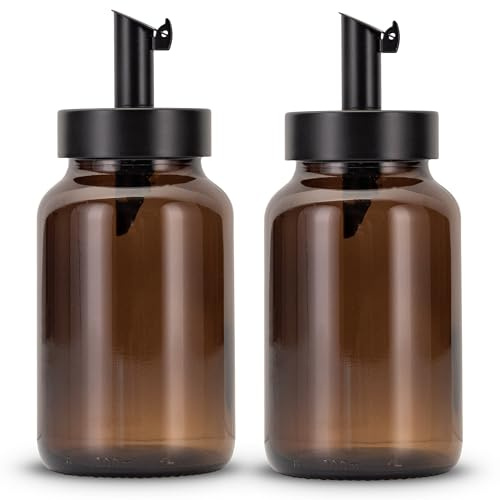 Koffs Design - 2 Stück Zuckerstreuer mit Edelstahl Dosierer – individuelle Streuer für Zucker, Streusel, Sesam, Saaten und mehr - moderne Zuckerdose aus Glas mit UV‑Schutz - blanko 200ml