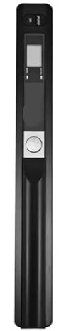 Dokumentskanner, Mini Bärbar Skanner 900DPI LCD-skärm JPG/PDF-format Dokumentbild Iscan Handhållen A4